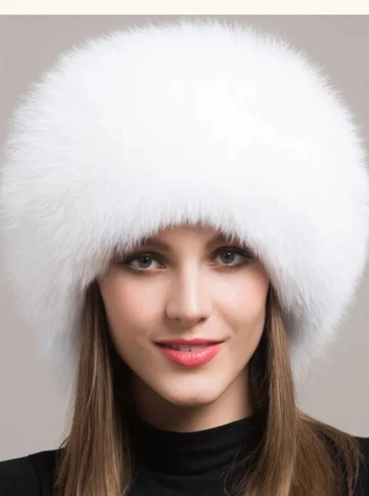 Cappello Invernale Da Donna In Finta Pelliccia Di Visone - Modello A Secchiello (Bucket Hat) - Morbido E Caldo - Taglia Unica Regolabile (55-58 Cm) - Colore Bianco - 2