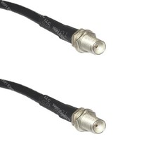 RFC195 Silver SMA FEMALE to SMA FEMALE Coax RF Cable USA Lot