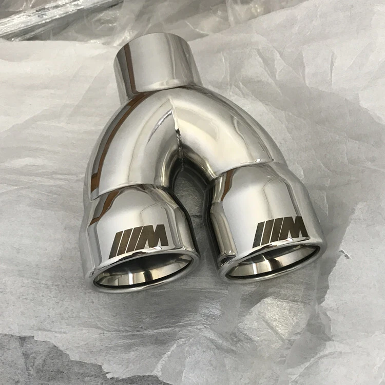 Exhaust Pipes with Dual Tailpipes for BMW 05-12318i 320i 325 E90 Foto 2 de 4