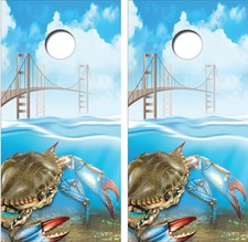 Chesapeake Bay Trust Crab Cornhole Board Wraps Decal 3468