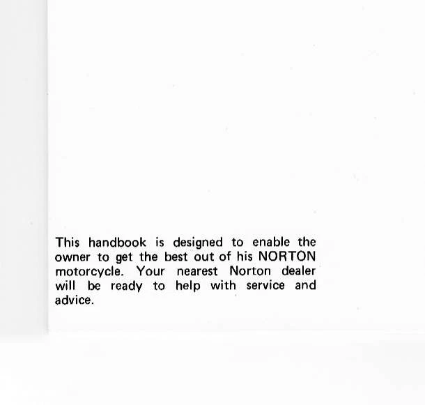 1975 - 77 诺顿突击队 850 Mark III,原始设备制造商,车主骑手手册,密封 — 第 3/3 张图片