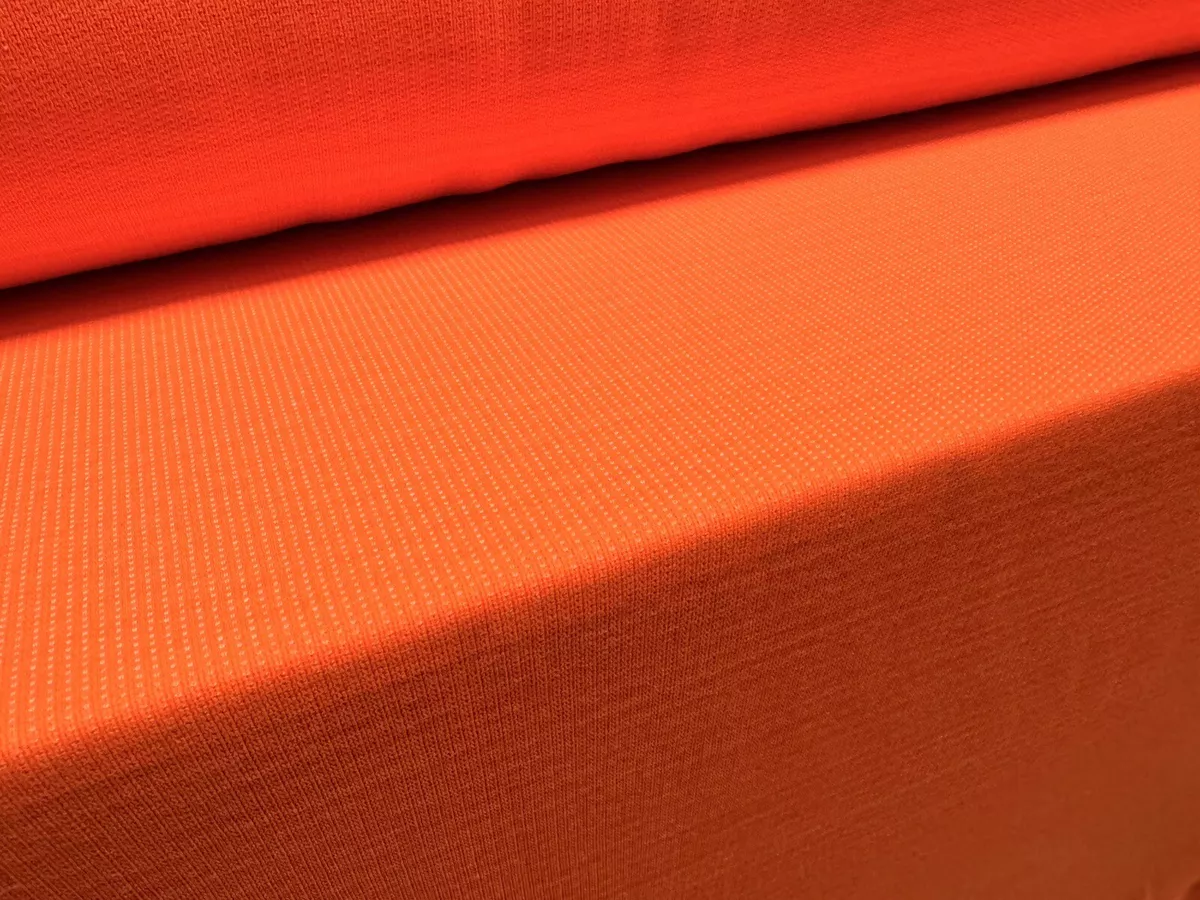 Orange jersey knit best sale fabric