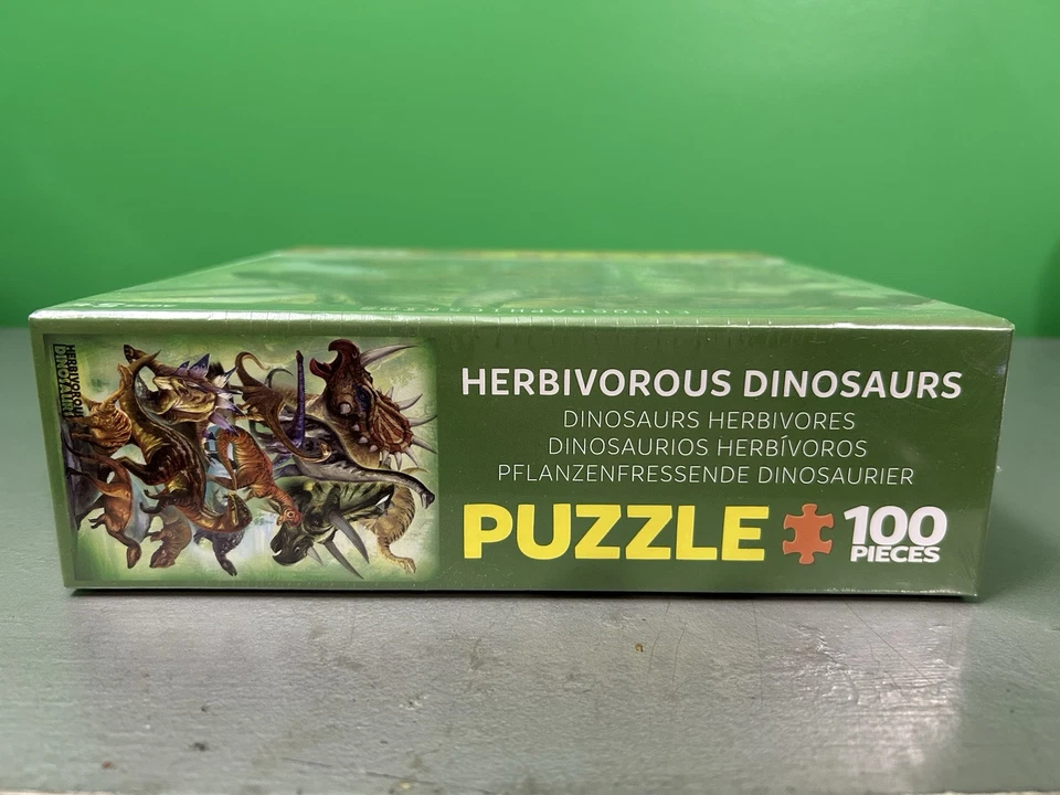 HERBIVOROUS DINOSAURS 100 Piece Puzzle NEW Eurographics Kids (19" x 13") 5+ - Image 3 of 4