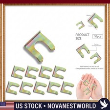 10pcs Metal U-shaped Brake Line Clips Retainer Brake Hose Clamp Fasteners