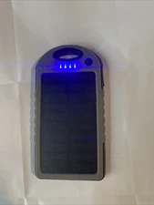 Aduro Solar Power Bank 6000mAh 5v/2a Charger Portable 