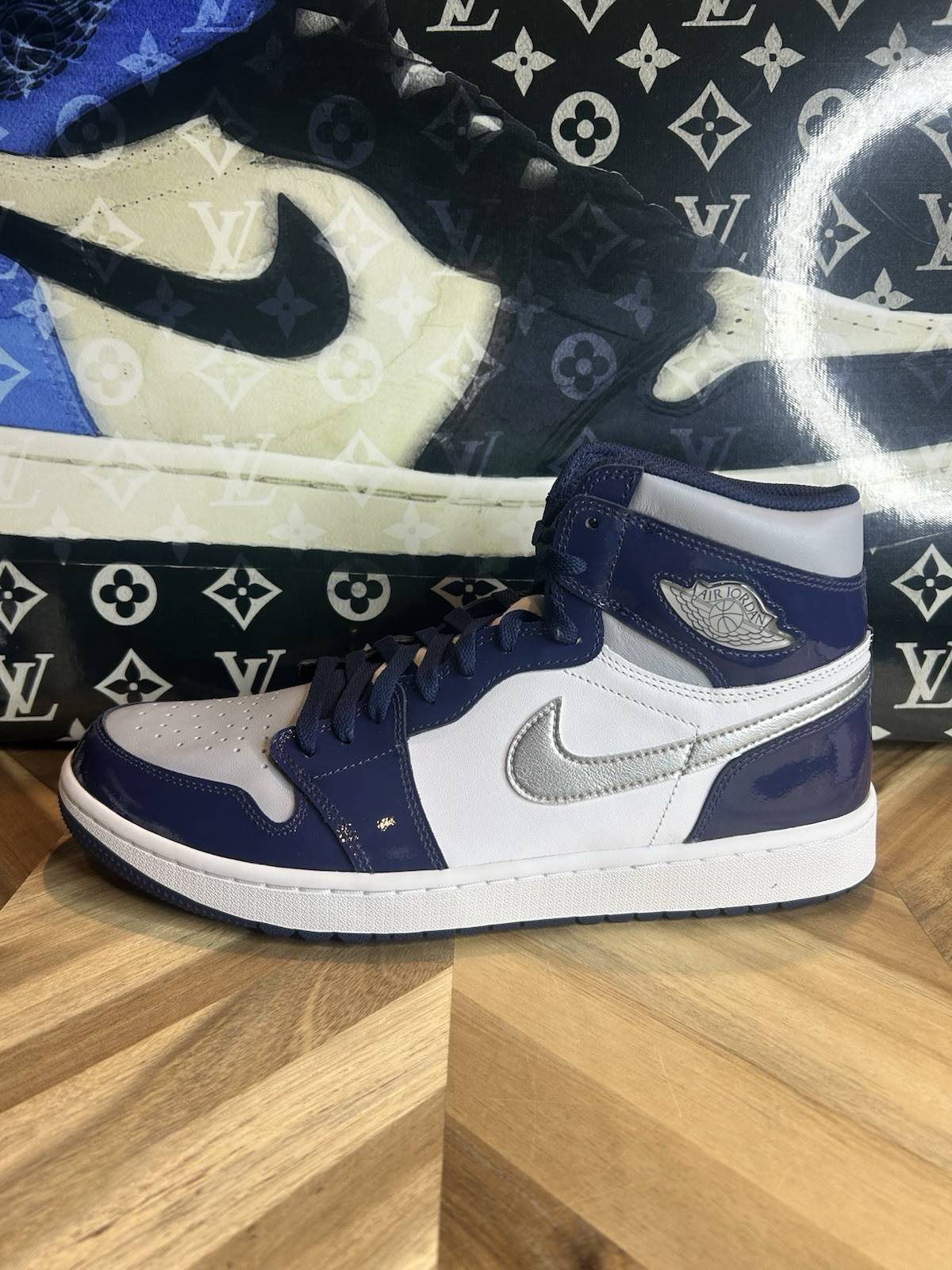 Nike Air Jordan 1 High Golf Midnight Navy Georgetown Jeter DQ0660-100 Men's Size 12