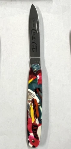 Vintage Coca Cola Knife -Made in Germany "End of Day" Handles