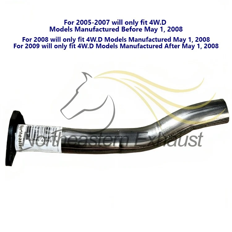 Silenciador de escape trasero de acero inoxidable se adapta a: Hyundai Tucson 2005-2009 2,7 L 4, W.D Foto 4 de 4