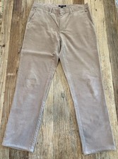 Michael Kors Pants Mens 34 Corduroy Straight Leg Casual Tan Brown