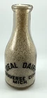Vintage Glass Quart Milk Bottle Ideal Dairy, Traverse City, Michigan