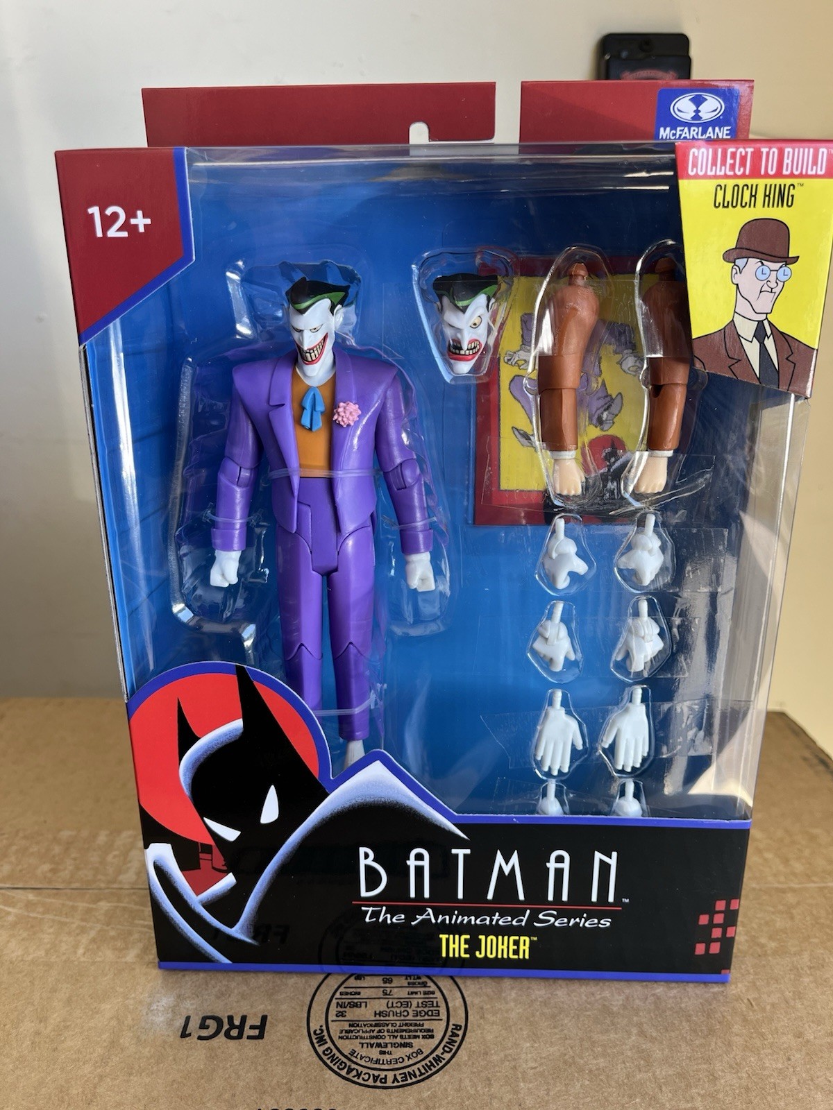 McFarlane Toys DC Batman Animated Series THE JOKER Purple BAF Clock King Figure