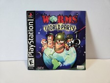 Worms World Party Sony PlayStation 1 PS1 Manual with Registration Card Only