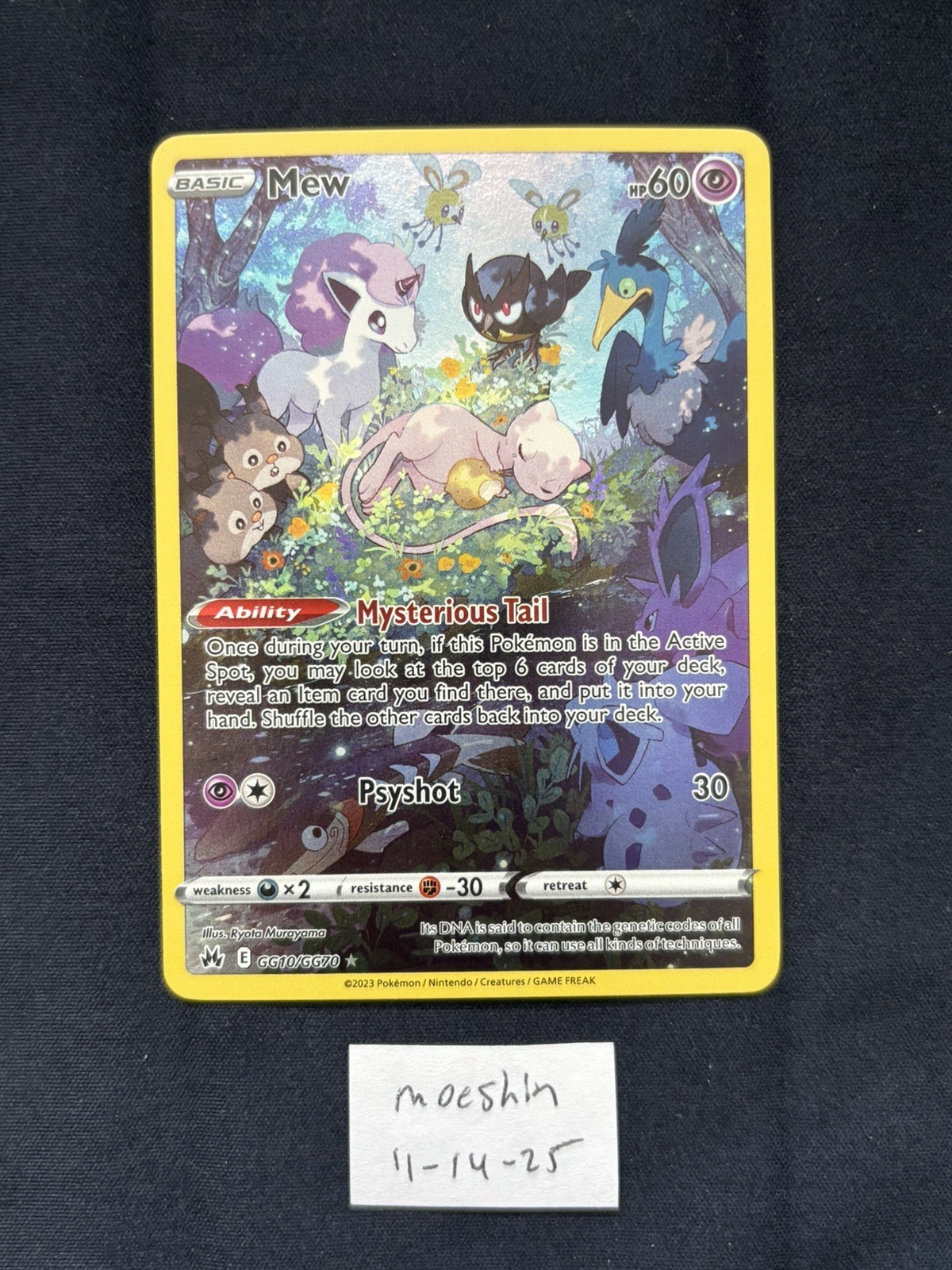 2023 POKÉMON SWSH CROWN ZENITH GALARIAN GALLERY #GG10 MEW - NM
