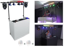 DJ Package w/DJ Booth Table Facade w/Truss Pars Moving Heads Strip Light