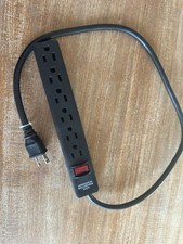 Tripp Lite PS-682B-1 6 Outlet Home  Office Power Strip 120 V 2.5 Ft Cord