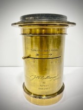 Dallmeyer 5D, 480mm f/6 Petzval Lens – Brass – Iris – Wet Plate Collodion