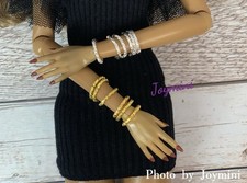 6PCS Bracelet For Fashion Royalty NuFace Poppy Parker Integrity Doll Jewelry 1/6