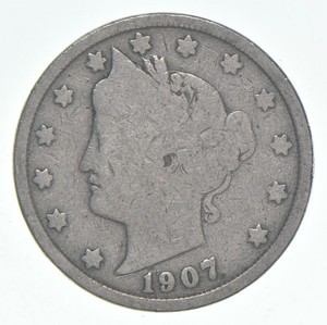 1907 Liberty V Nickel AC Average Circ *3529