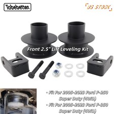2.5 Front Lift Leveling Kit Shock Extender Black For F350 F250 05-23 Superduty