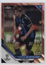 Charles De Ketelaere Chrome UCL 2021 Gold Refractor