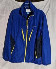 Columbia Sports Wear Jacket Mens M Blue Yellow Insulated