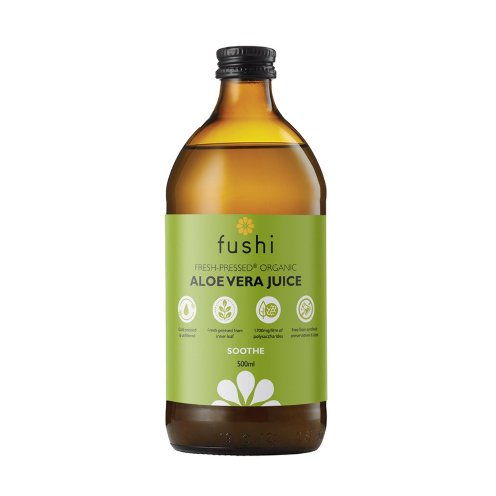 Fushi Organic Aloe Vera Juice 500ml Cold Pressed Inner Leaf