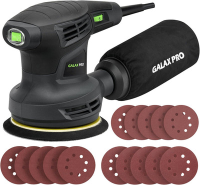 GALAX PRO Exzenterschleifer 280W, 125mm, 6 Stufen, 15 Schleifscheiben
