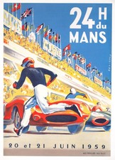 24 Hours Of Lemans 1959 24 Heures Du Mans Michel Beligond Vintage Race Poster 24 Hours Of Lemans 1959 24 Heures Du Mans Michel Beligond Vintage Race Poster