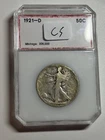 1921-D Walking Liberty Half Dollar 50c G Details Key Date