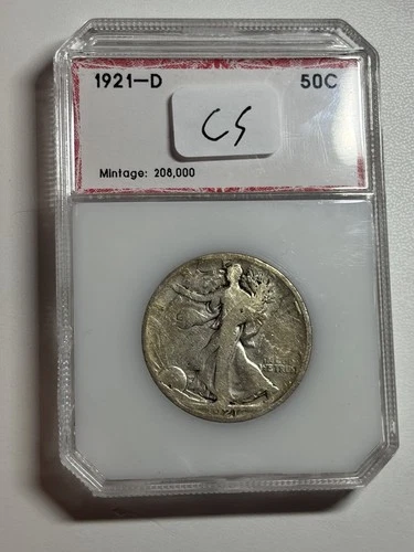 Photo of a 1921-D Walking Liberty Half Dollar from an eBay listing that sold on Jul 18, 2026