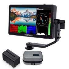 FEELWORLD F6 Plus V2 6 inch DSLR Camera Field Touch Screen Monitor with F750 ...