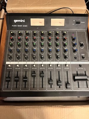 Gemini DJ Mixer MX-881 8 Channel Audio Mixer Unpowered | eBay