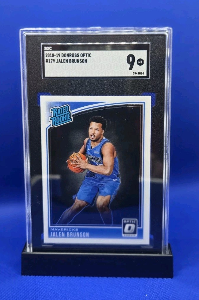 JALEN BRUNSON ● 2018-19 Donruss Optic Rated Rookie #179 ● SGC 9 Mint ● NY Knicks