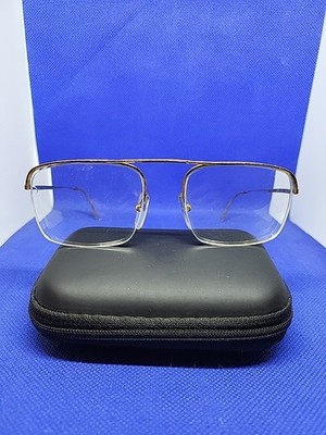Hoya Essel CS5121 Goldplatierte Vintage Brille Goldauflage Halbrand Top-Zustand 