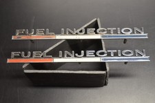 Oem Fuel Injection Side Badges Pair 1963-1964 Corvette Gm 3819575