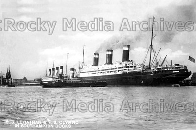 Jxx-60 White Star Line, RMS Olympic US Line, SS Leviathan um 1930. Foto