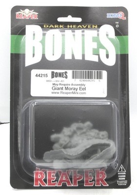 Reaper 44215 Giant Moray Eel (Bones Black) Fish Aquatic Sea Monster Miniature