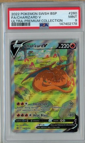 New ListingPSA 9 Charizard VSTAR SWSH260 Ultra Premium Collection Pokemon Card