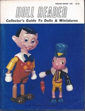 Doll Reader Magazine February/March 1981 Walt Disney's Pinocchio
