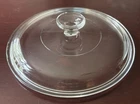 VTG Pyrex G-1-C Borosilicate Clear Glass Lid For 2.5 Qt Corning Ware Large Knob