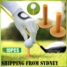 10 X Rubber Golf Tees Holder For Driving Range Mat Home Indoor Or Outdoor Tall