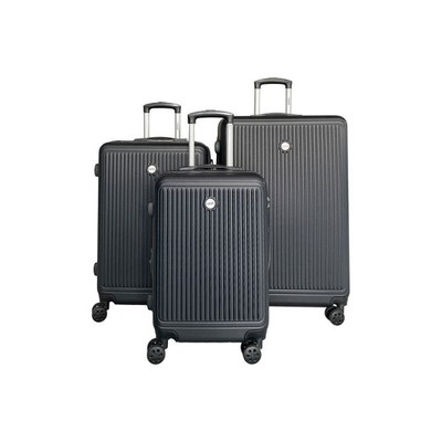 Izod Clara 3-Pc. Hardside Expandable Luggage Set - BLACK ONE SIZE