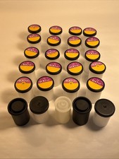 Lot 25 Empty 35mm Film Canisters - Assorted Types