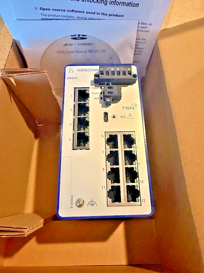 Conmutador Ethernet industrial administrado Hirschmann BRS20-12009999-STCY99HHSES BOBCAT Foto 2 de 4