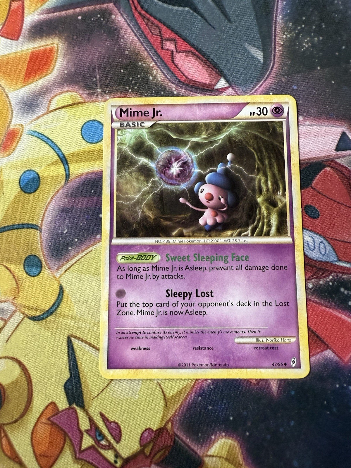 1x Pokemon TCG Mime Jr. HGSS Call Of Legends 47/95 Regular Uncommon Card LP