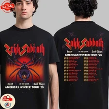 Zakk Sabbath American Winter Tour 2025 Schedule Tour Dates Two Sided T-Shirt