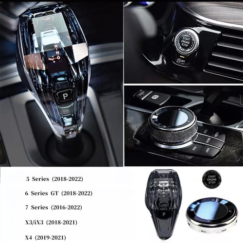 3PCS Knob Crystal Gear Knob Kit For BMW G01 G02 G08 G12 G30 G31 G32 G38 - Picture 2 of 14