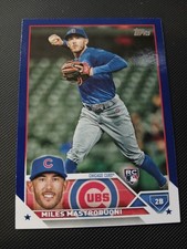 2023 Topps #592 Miles Mastrobuoni Royal Blue