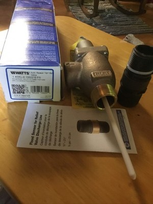 Watts Temperature And Pressure Safety Relief Valve