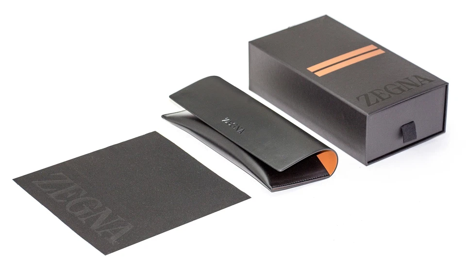 Gafas de sol Zegna con montura cuadrada EZ0250 01A negras 49 mm Foto 3 de 3